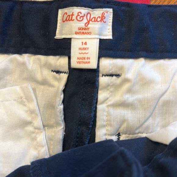 Cat & Jack Boys Straight Leg Adjustable Waist Chino Pant, Fighter Pilot … - Picture 11 of 14